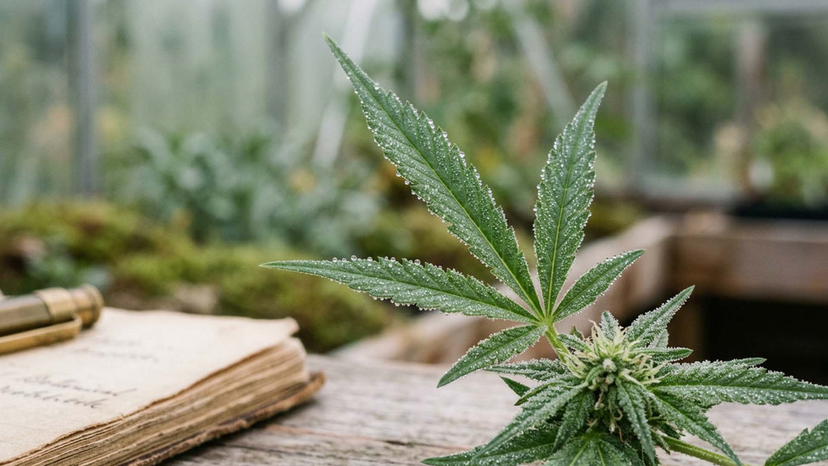 CBC cannabis flower in Nine Realms greenhouse
