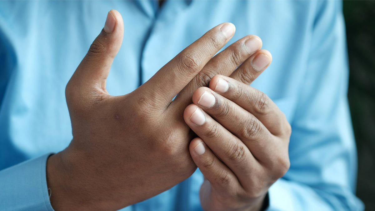 Beautiful hands of Nine Realms Customer holding each other