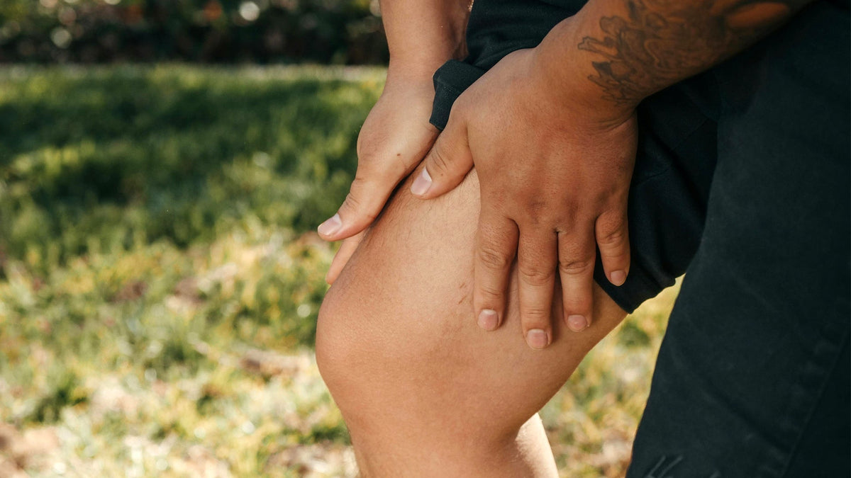 Man Needs Muscle Recovery With Nine Realms Products