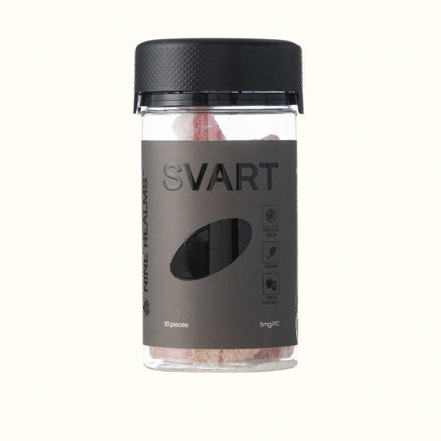 Package of Nine Realms SVART THC 5mg Gummies